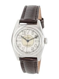 ROLEX, REF. 6050 STAINLESS STEEL 'OYSTER PERPETUAL BUBBLEBACK' WATCH