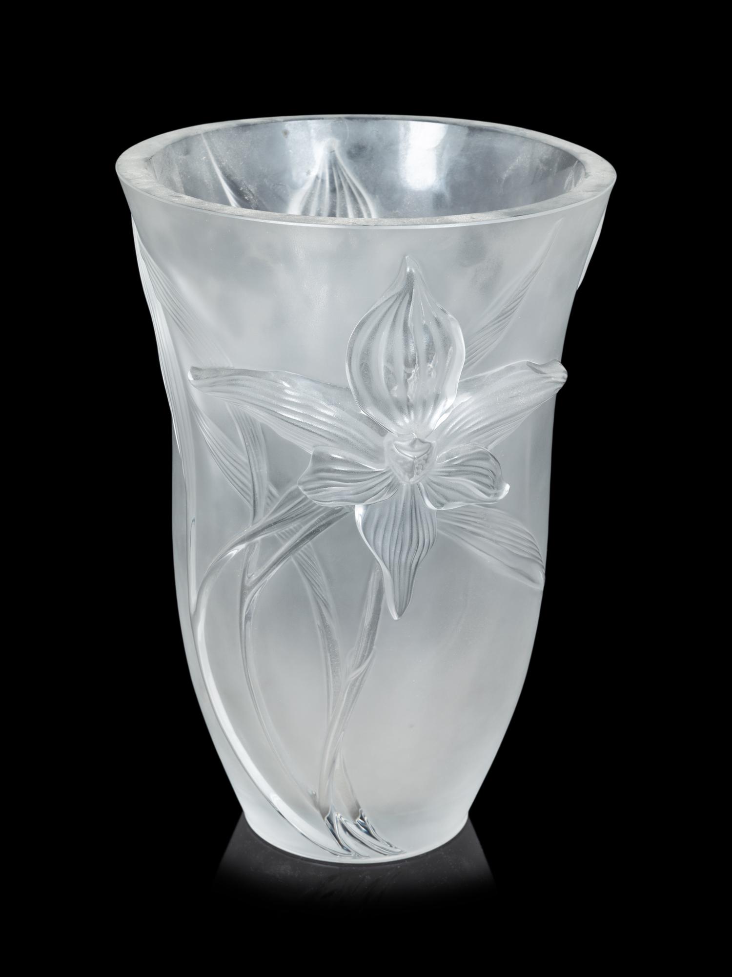 A Lalique Iris Vase