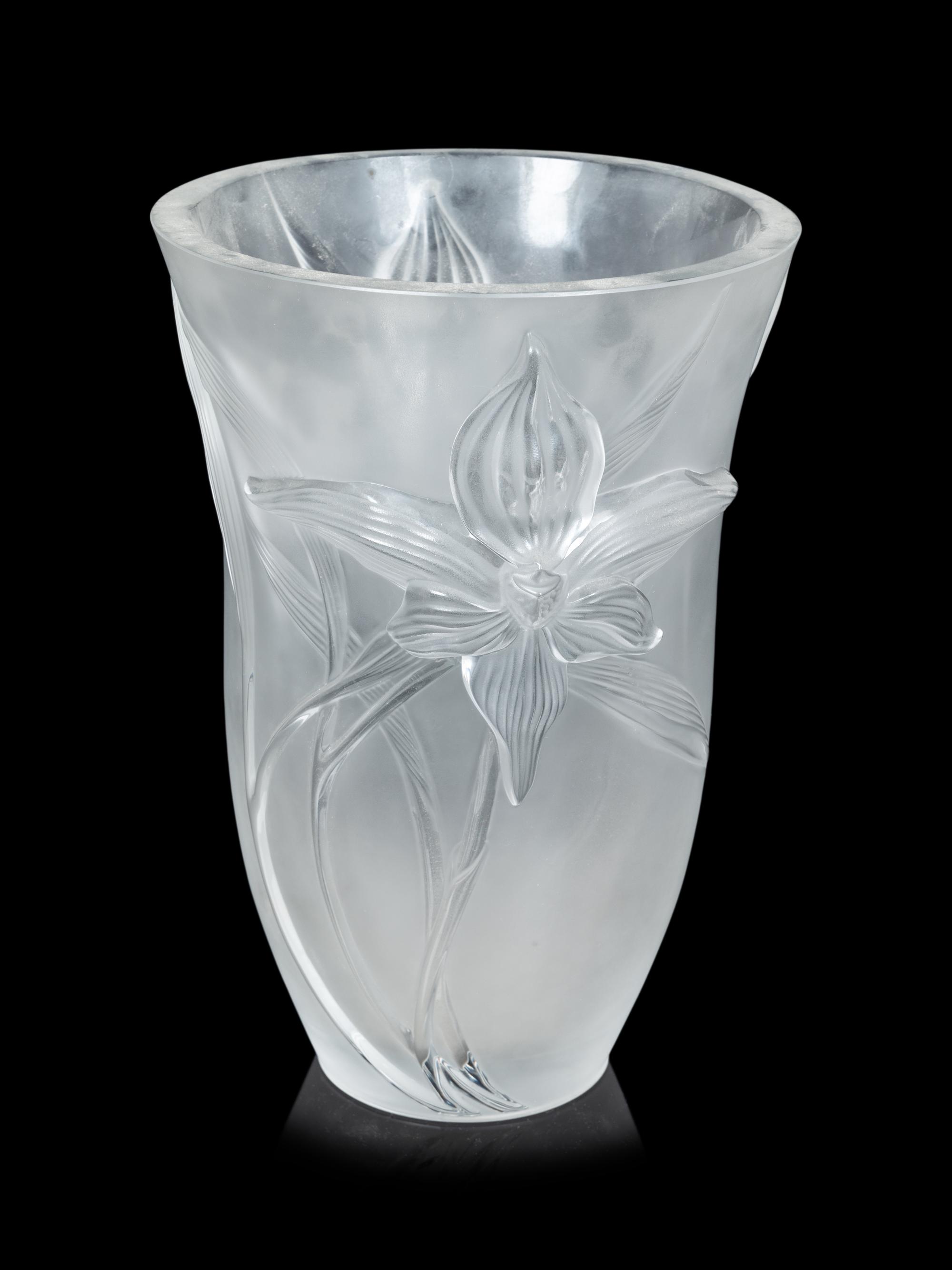 A Lalique Iris Vase