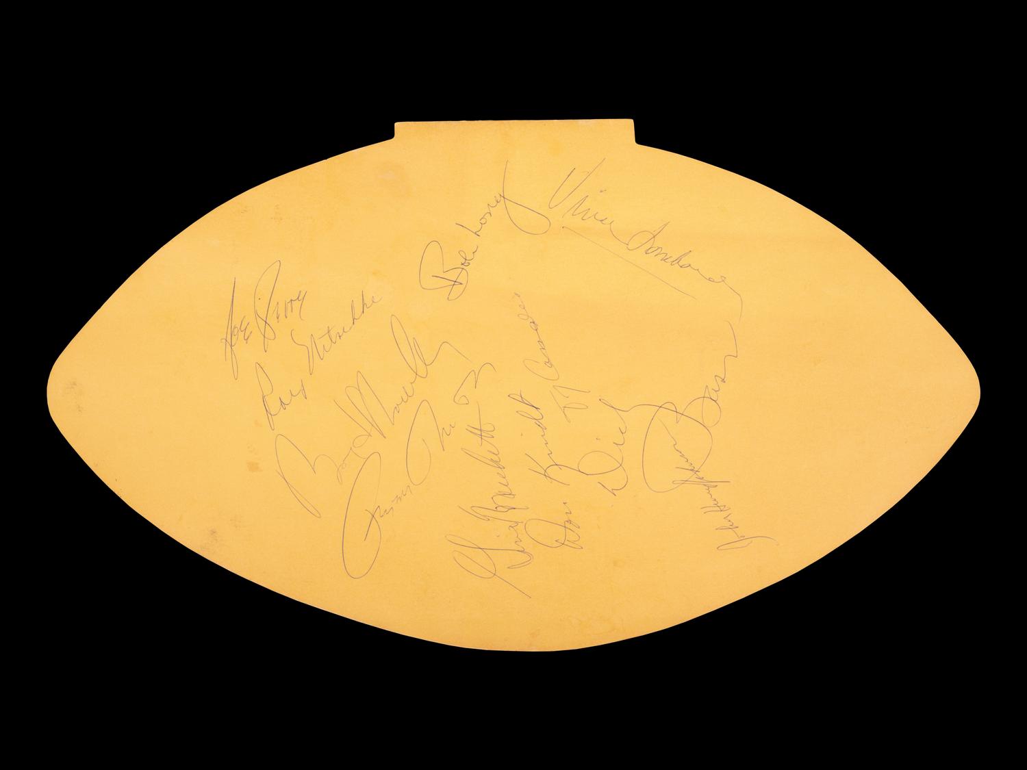 An Exceptional Vince Lombardi and Green Bay Packers Legends Multi Signed Autograph 1968 1,000 Yard Club Foundation Dinner Program (Beckett Authentication Services Letter BAS Certified),