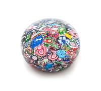 Clichy, France, 19TH CENTURY, a scrambled millefiori paperweight