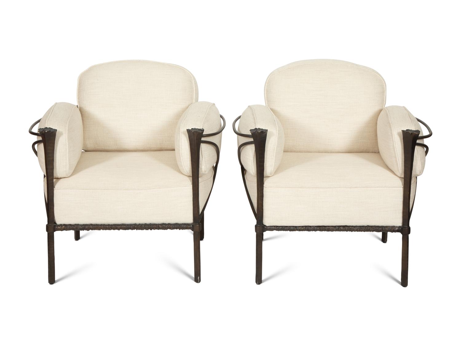 A Suite of Michael Taylor Arcadia Patinated Aluminum Outdoor Furniture