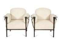 A Suite of Michael Taylor Arcadia Patinated Aluminum Outdoor Furniture
