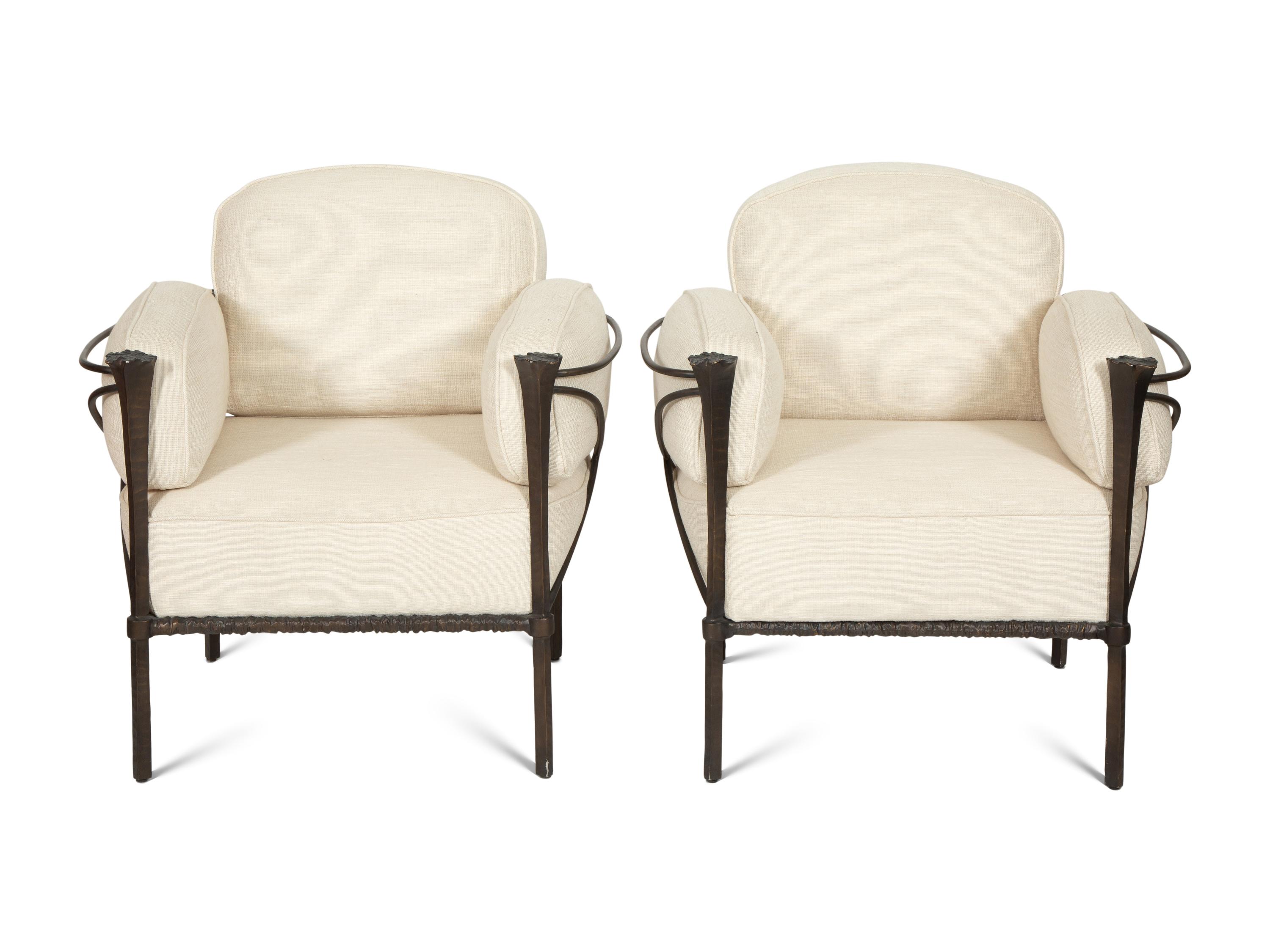 A Suite of Michael Taylor Arcadia Patinated Aluminum Outdoor Furniture