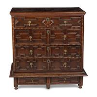 A Charles II Oak Chest of Drawers