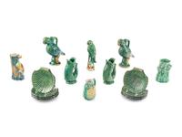 A Collection of Glazed Earthenware Table Articles
