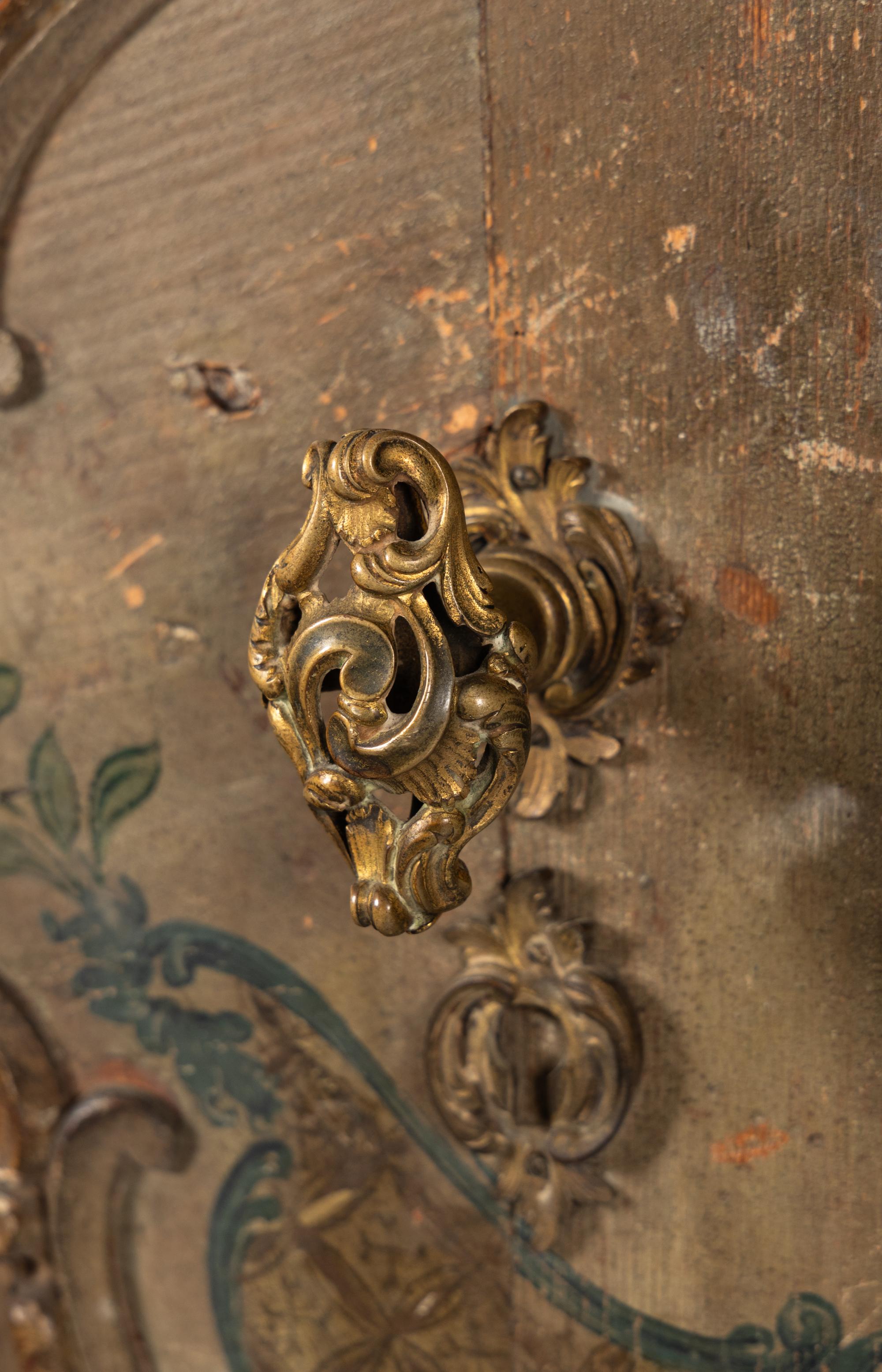 A Pair of Italian Rococo Painted Doors from the Embassy of Italy, Washington, D.C.