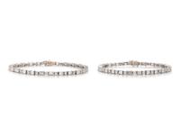 PAIR OF DIAMOND BRACELETS