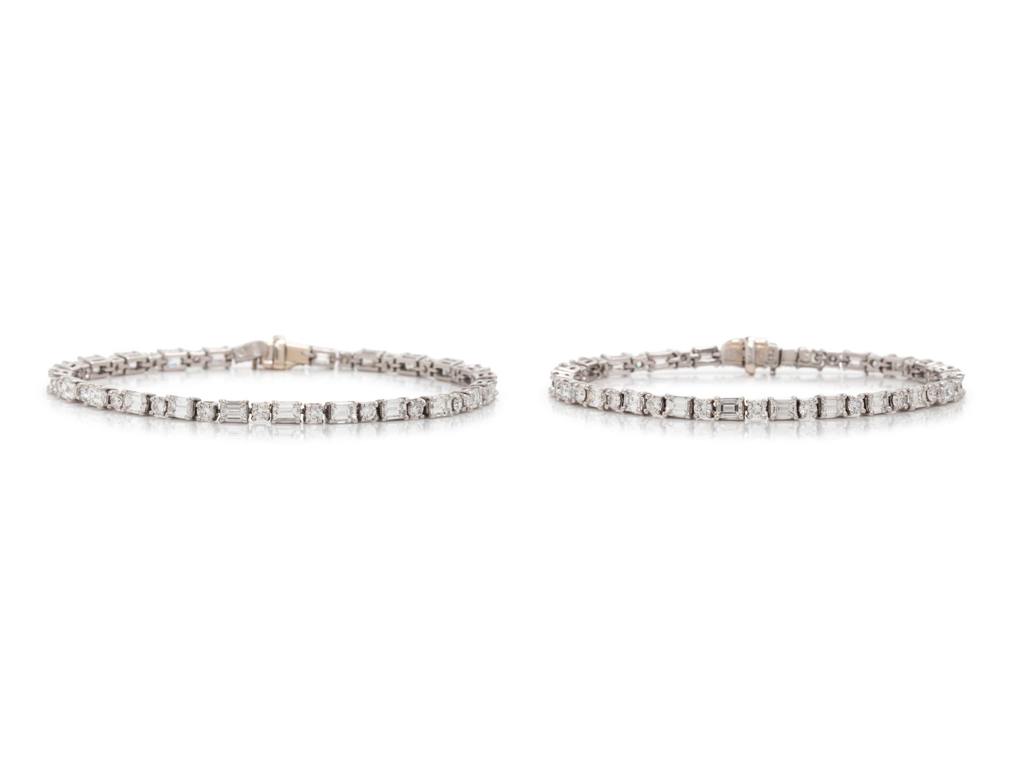 PAIR OF DIAMOND BRACELETS