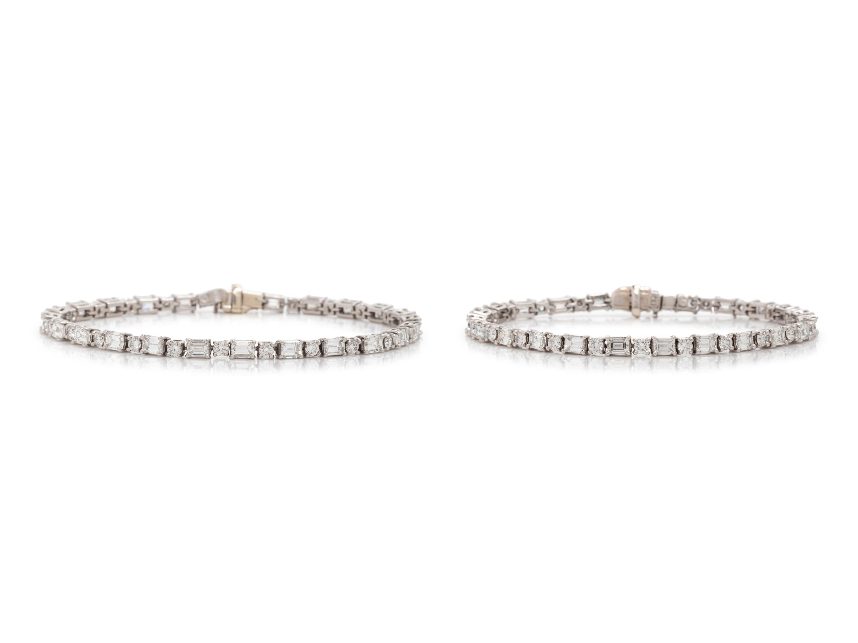 PAIR OF DIAMOND BRACELETS