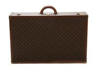 A Louis Vuitton Monogram Canvas Hard-sided Suitcase, 31 1/2 x 20 x 6 1/2 inches.