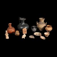 A Group of 13 Greco-Roman Terracotta Objects