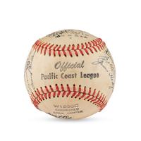 A 1948 Seattle Rainers Team Signed Autograph Baseball