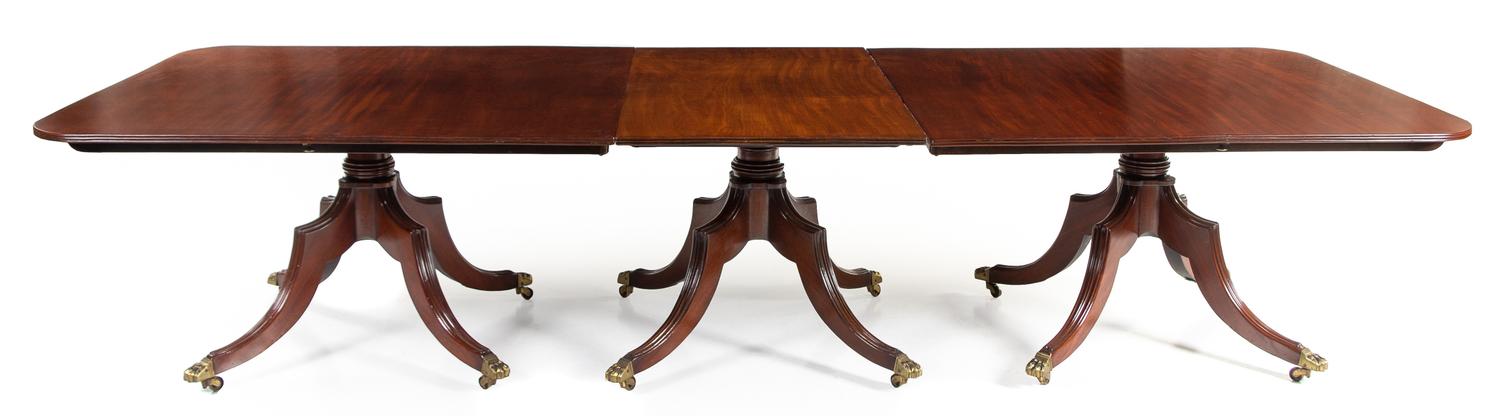 An Irish Regency Mahogany Convertible Dining Table — CIRCA 1820