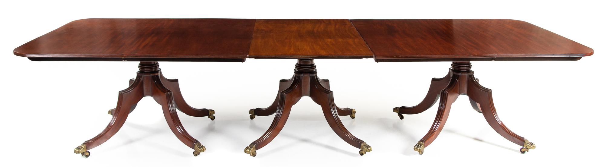 An Irish Regency Mahogany Convertible Dining Table — CIRCA 1820