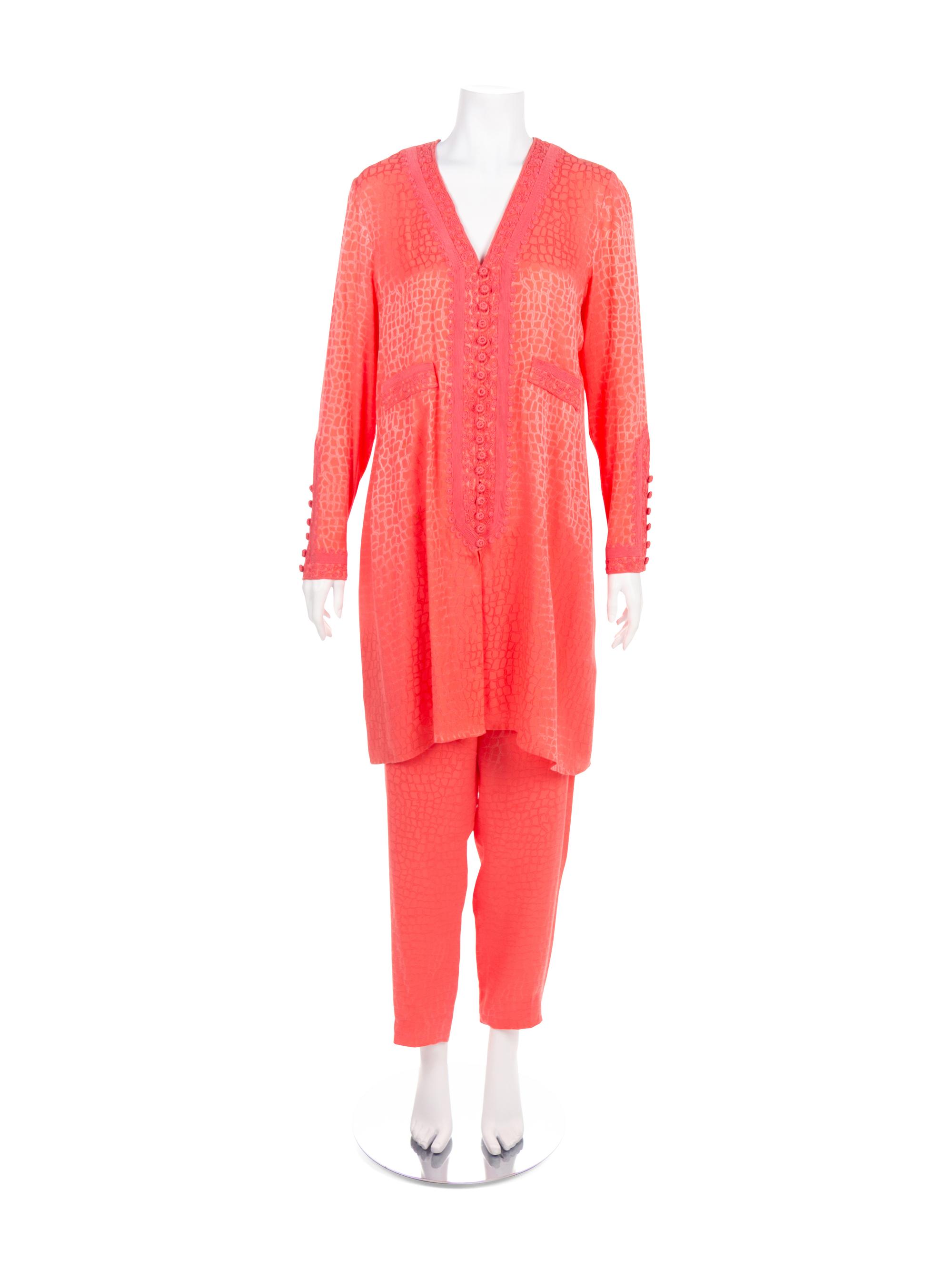 Two Oscar de la Renta Size 12 Ensembles, 1980-90s