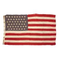 Group of four 45-Star American Flags commemorating Utah statehood 1896-1908
