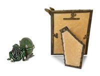 Two Jay Strongwater Enameled and Jeweled Picture Frames