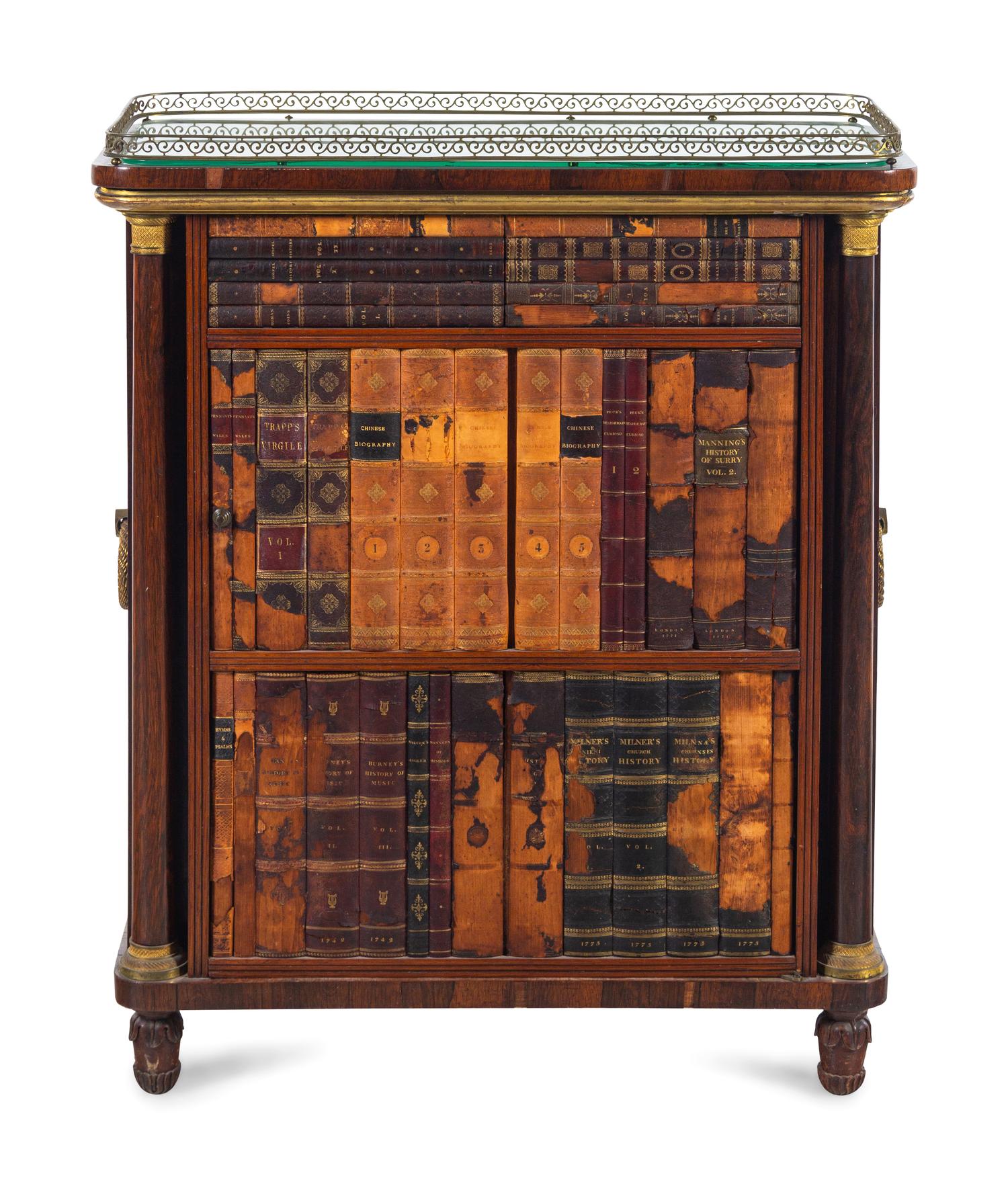 An Empire Gilt Bronze Mounted Rosewood Cabinet