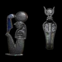Two Egyptian Bronze Inlays