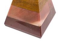 A Pair of Italian Grand Tour Style Hardstone and Semiprecious Stone Pyramids