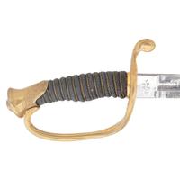 Fine Clauberg US Model 1850 Foot Officers Sword Retailed by JCF Deecken of New York