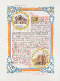 [ILLUMINATION.] NEWEY, H.W. Cover title: Address Presented to D.J. O'Neill, Birmingham, 1913. [Birmingham: Morton & Newey, 1913-1914.]