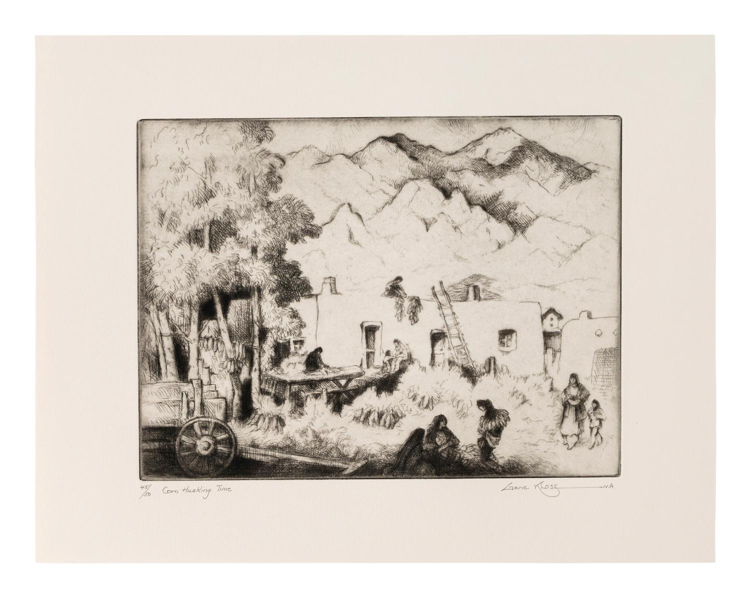 Corn Husking Time, edition 45/50