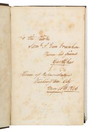 FREMONT, John Charles (1813-1890). Report of The Exploring Expedition to The Rocky Mountains in the year 1842, and to Oregon and North California in the years 1843-'44 . Washington, D. C.: Printed by Order of the House of Representatives, by Blair and Rives, 1845.