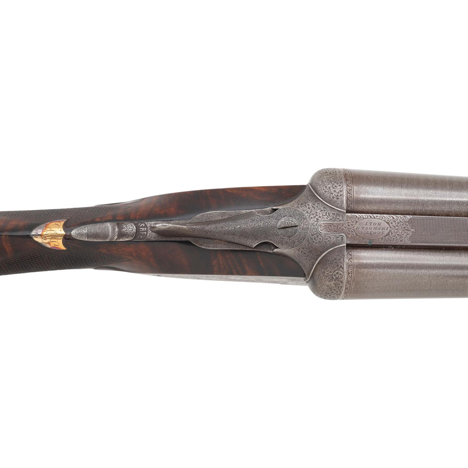 W & C Scott & Son Premier Ejector 12 Gauge Shotgun in Travel Case