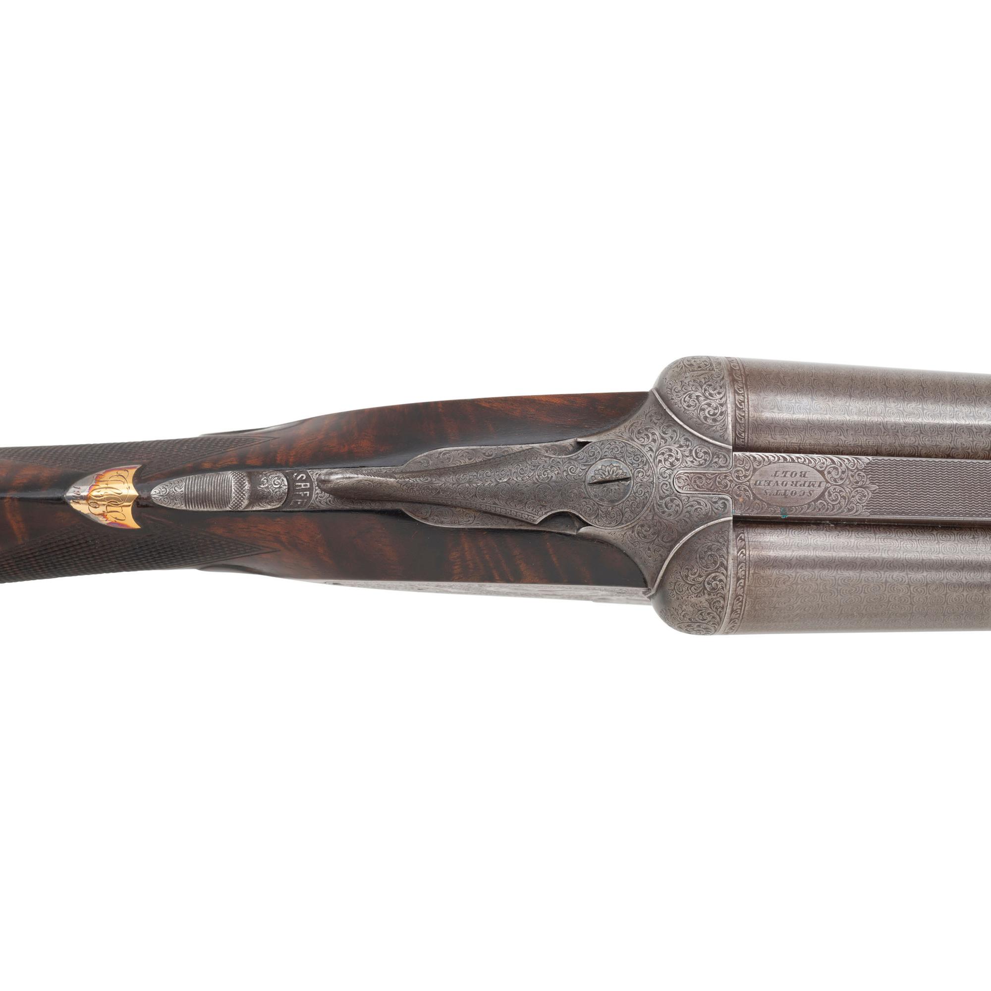 W & C Scott & Son Premier Ejector 12 Gauge Shotgun in Travel Case