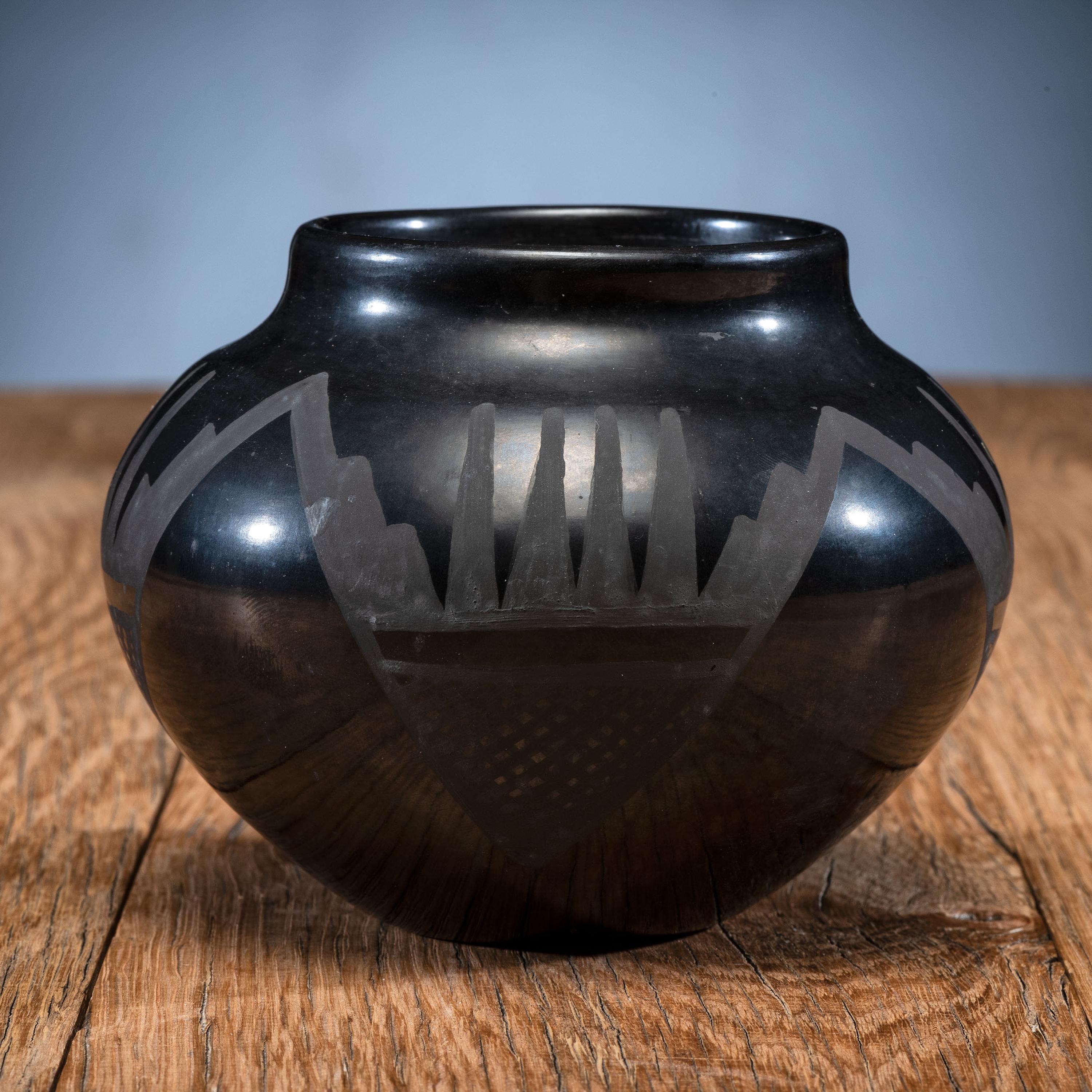 Blackware Pottery Jar