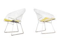 Pair of Diamond Chairs, Knoll, USA