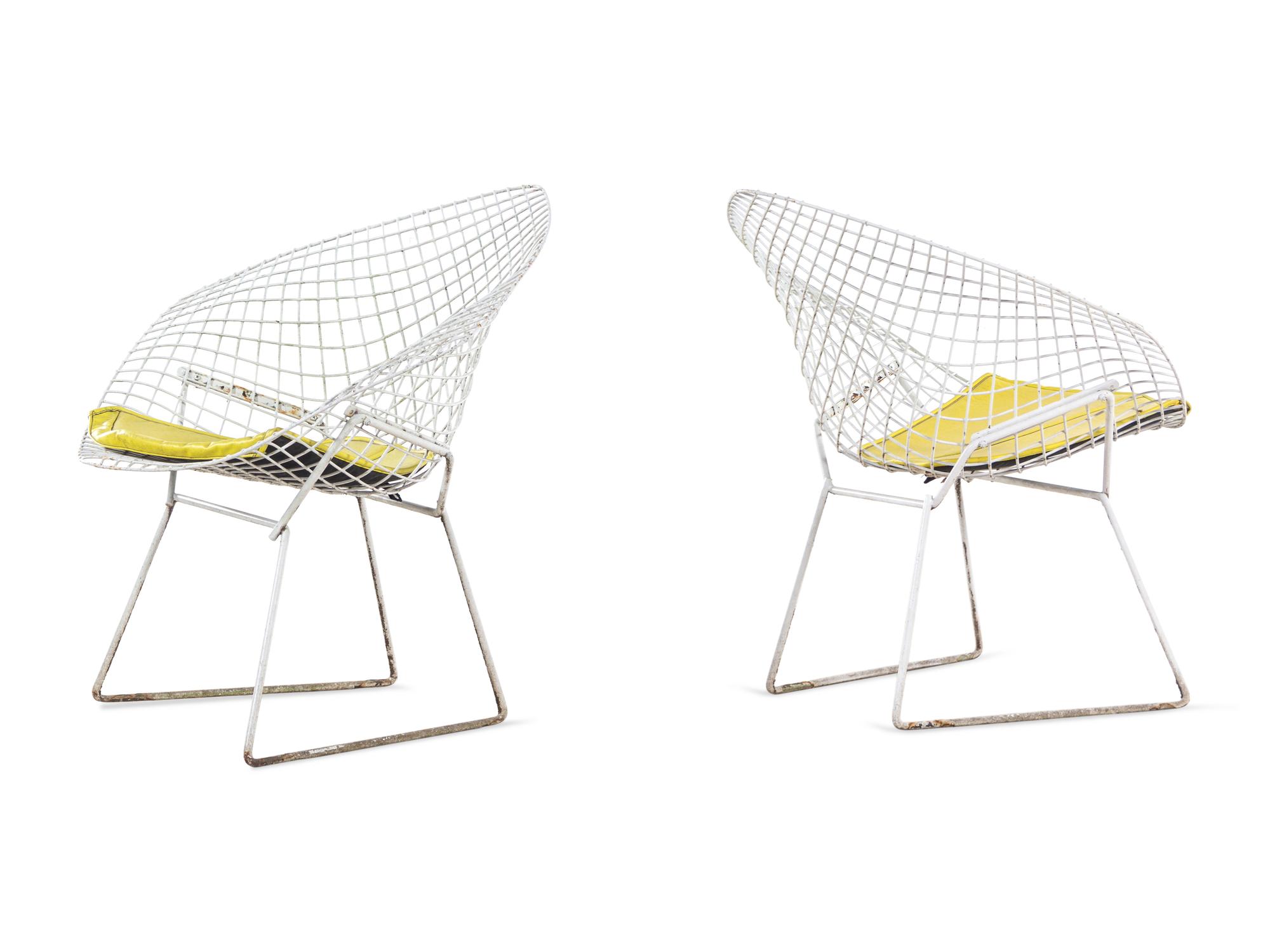 Pair of Diamond Chairs, Knoll, USA