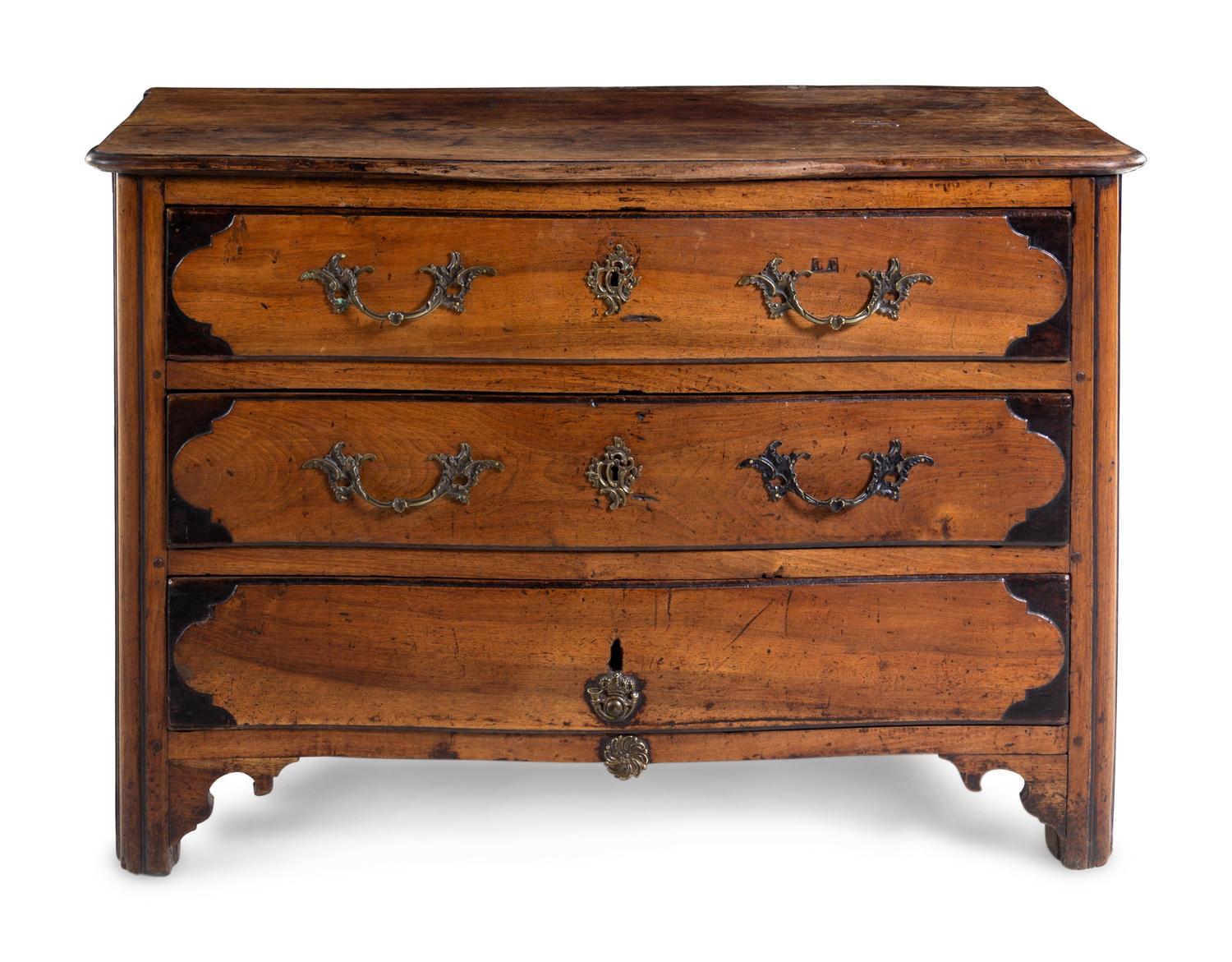 A Louis XV Walnut Chest of Drawers