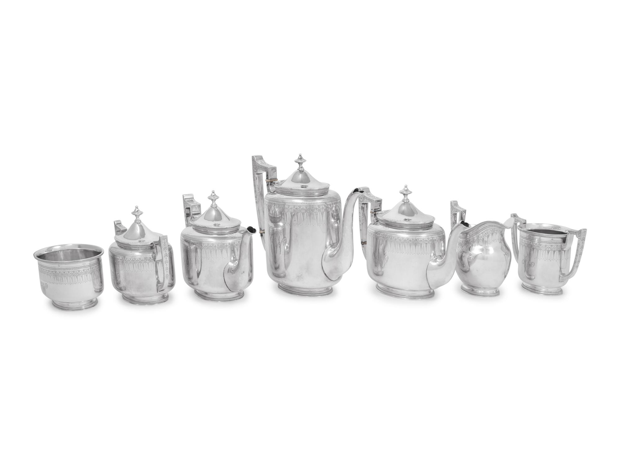 An American Silver Seven-Piece Tea and Coffee Service