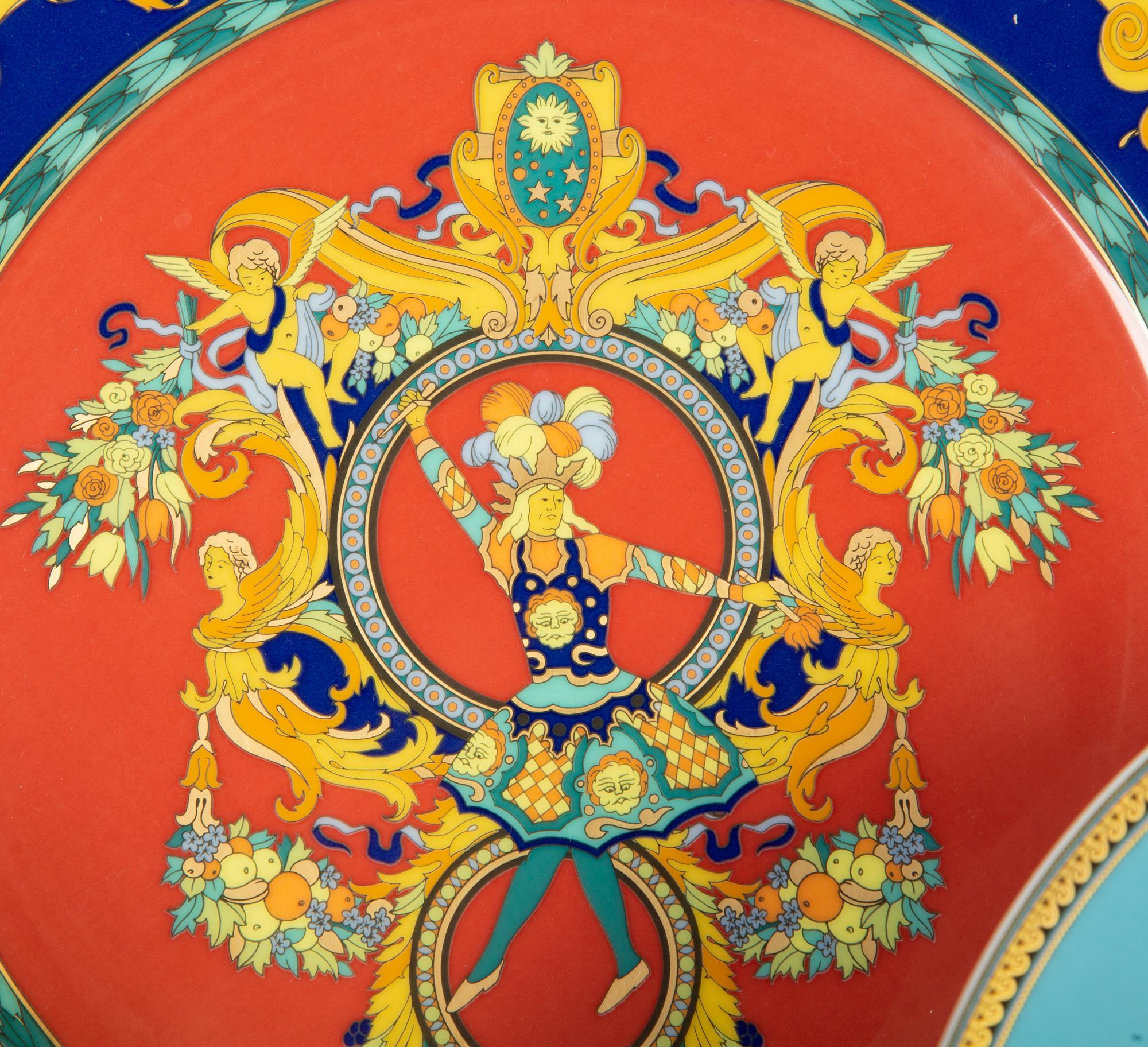 A Versace for Rosenthal Porcelain Le Roi Soleil Pattern Partial Dinner Service — 20th Century