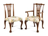 A Set of Twelve George III Style Mahogany Dining Chairs