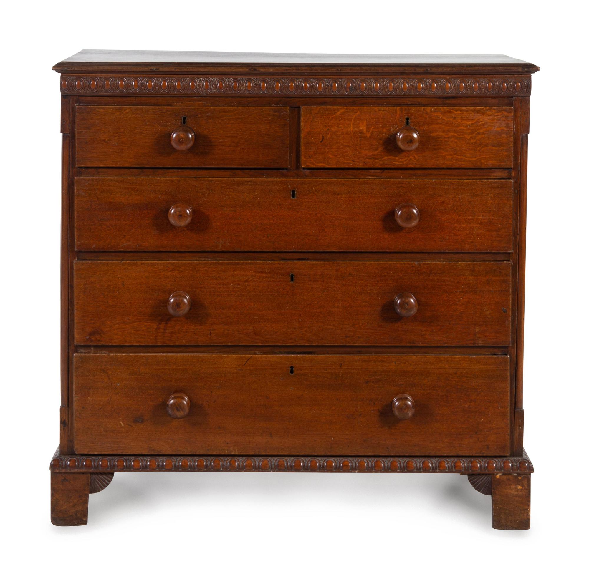 An American Oak Chest of Drawers