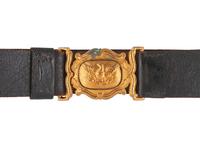[FIREFIGHTING]. A fireman's "Protector" belt, ca late 1840s-1860s.