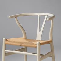 Wishbone chairs, pair, model CH24 and ottoman, 1950 / 1969-1980 Carl Hansen & Søn, Denmark