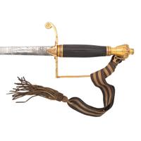 Fine Victorian Gilt Hilt & Etched Blade Court Sword by Charles Webb