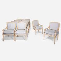 Contemporary A Set of Twelve Louis XVI Style Fauteuils