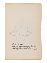 A is an Alphabet (complete set of 26 offset lithographs by Andy Warhol with poems by Ralph Thomas Ward, with portfolio covers), 1953