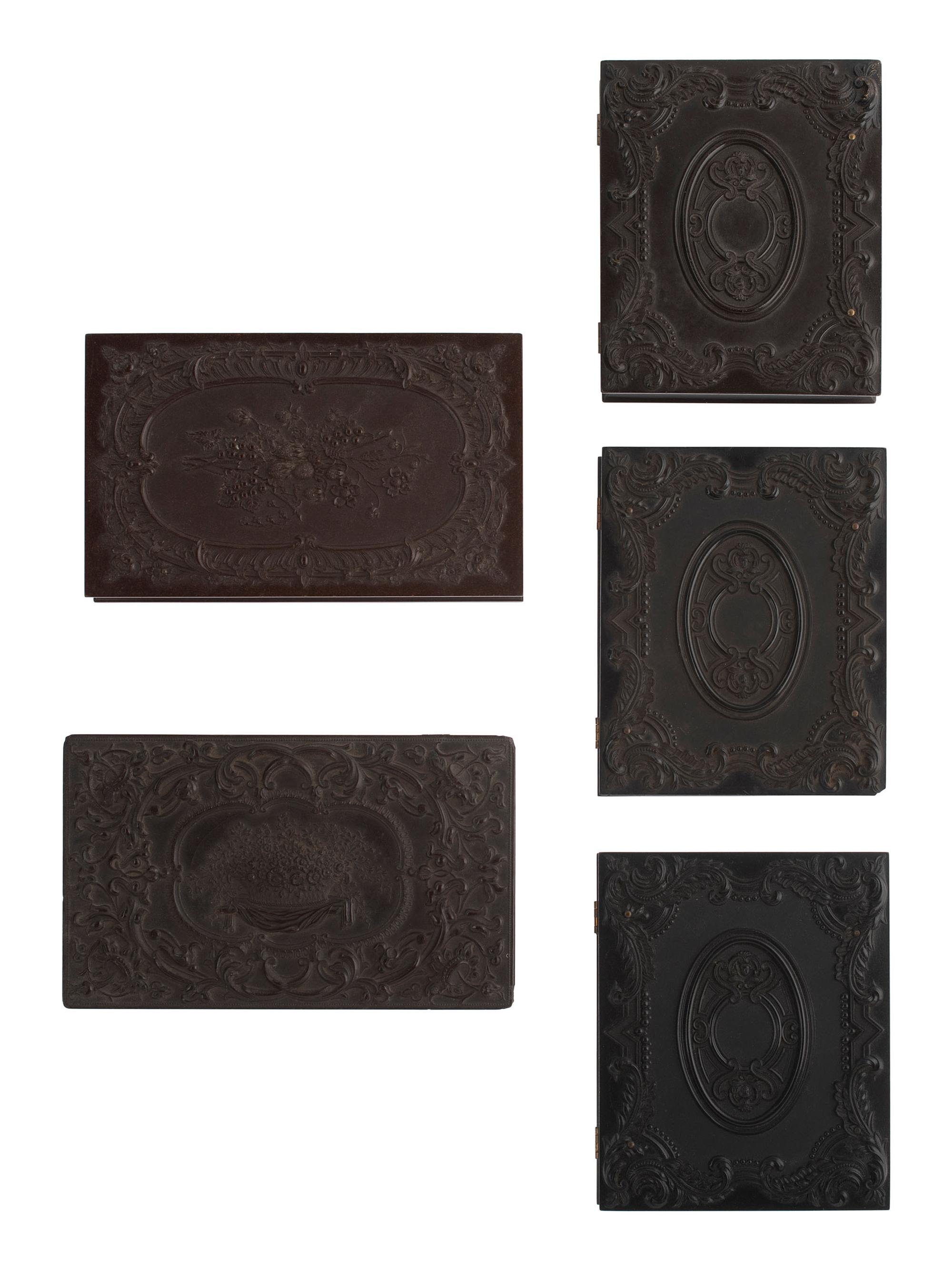[EARLY PHOTOGRAPHY]. 27 assorted Union cases with floral, geometric, and scroll designs.