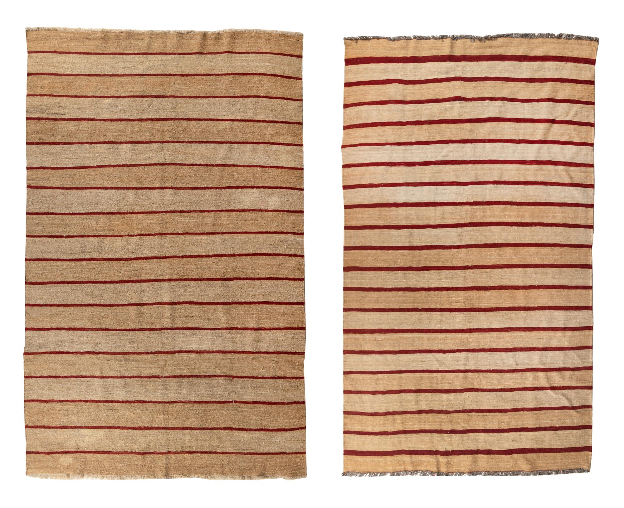 A Near Pair of Flatweave Rugs