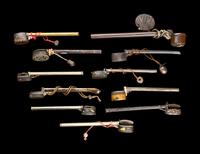 Eleven Japanese Mixed Metal Writing Sets, Yatate