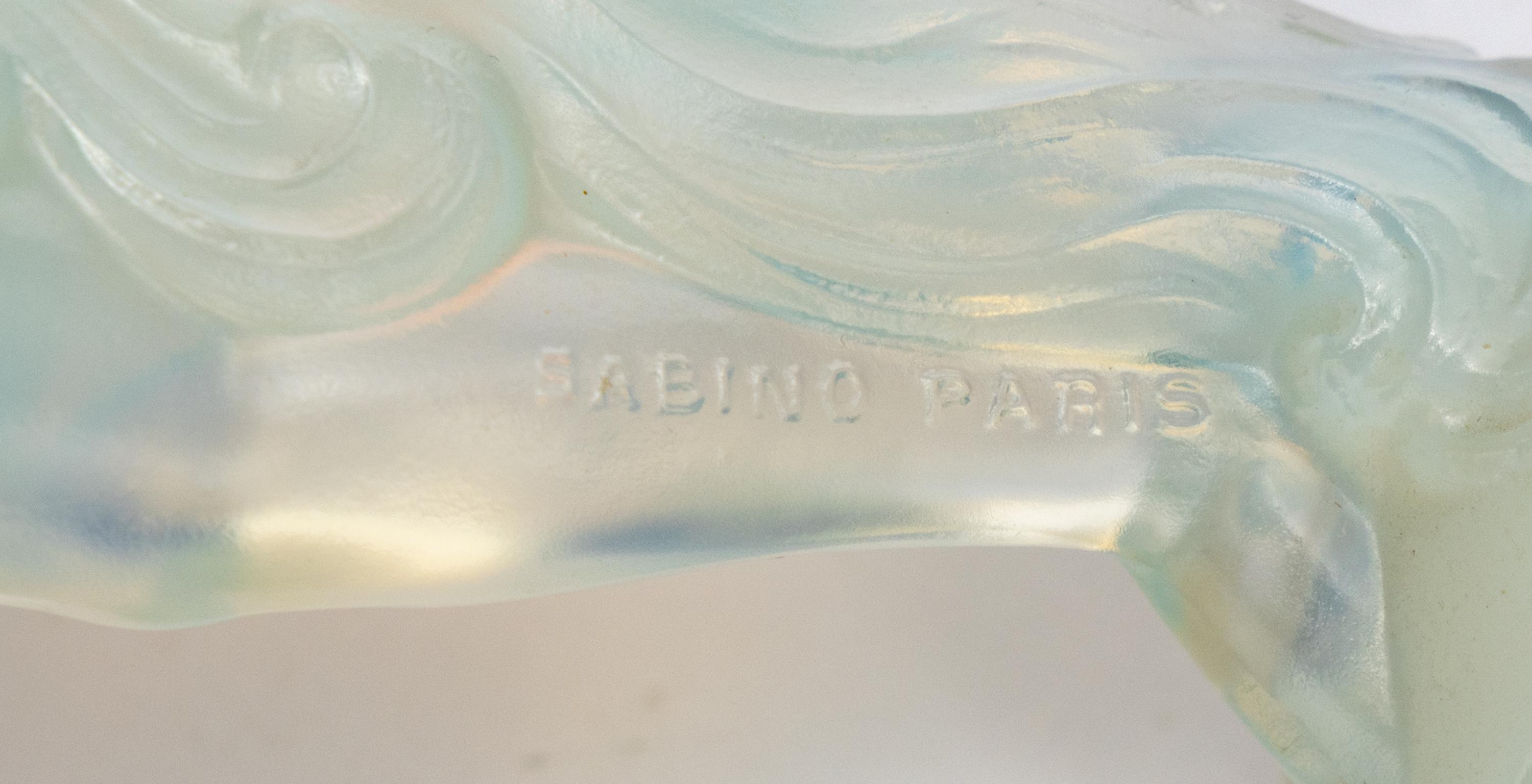 Two Sabino Opalescent Glass Figurines