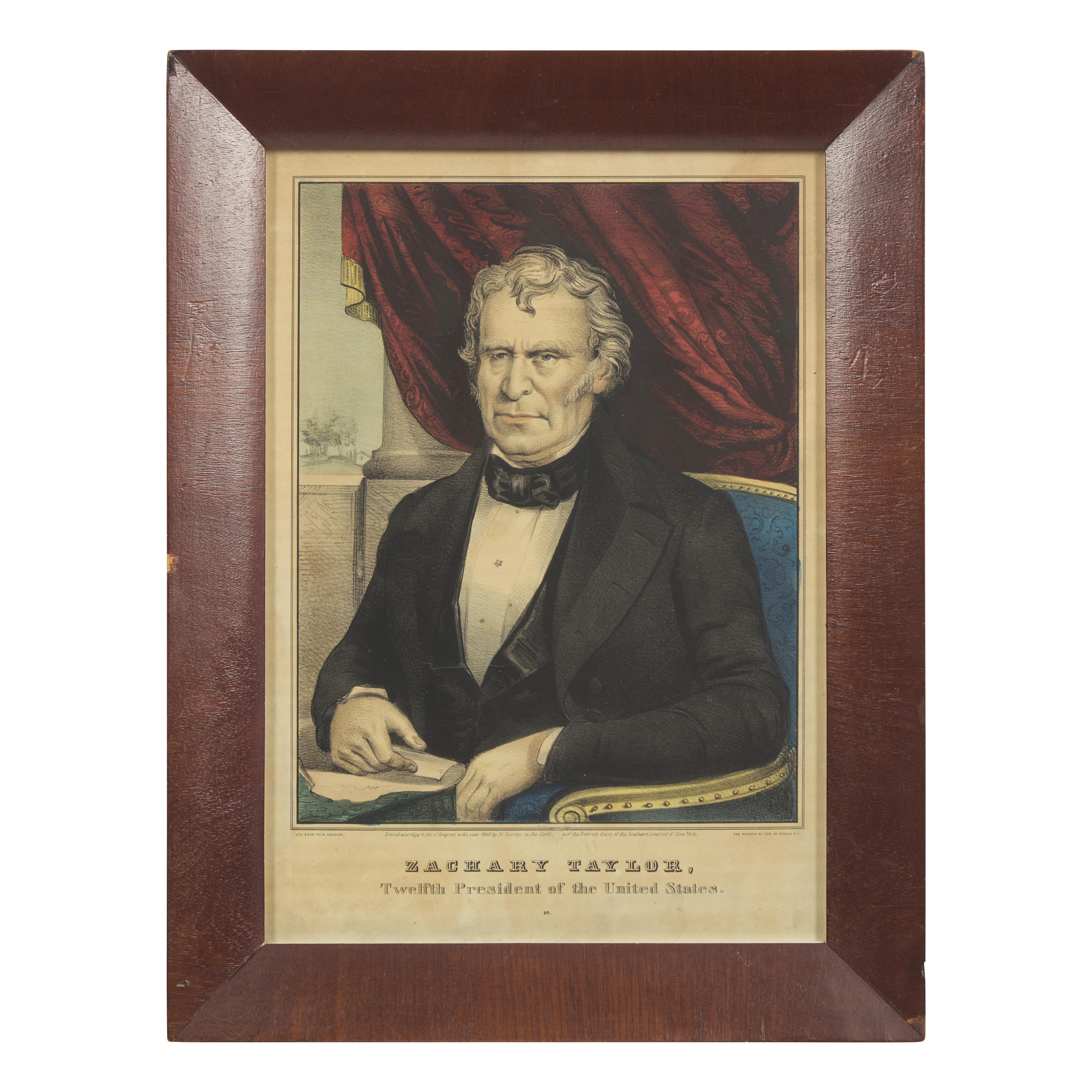A Rare and Complete Set of Hand-Colored Lithographs of the First Sixteen U.S. Presidents