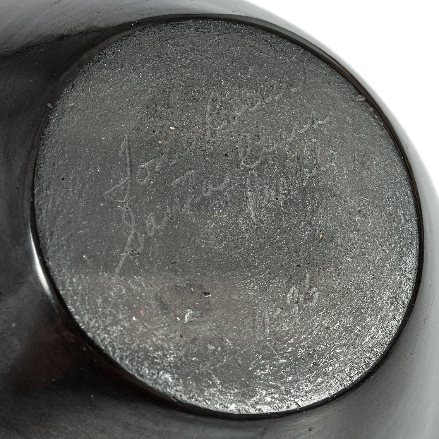 Carved Blackware Jar